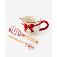 Чаша для приготування з вінчиком та лопаткою 